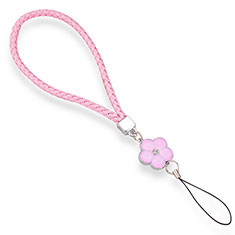 Lanyard Cell Phone Strap Universal W02 for Asus Zenfone Max Plus M2 ZB634KL Pink