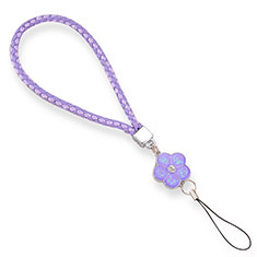 Lanyard Cell Phone Strap Universal W02 for Samsung Galaxy M21s Purple