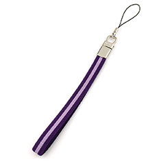 Lanyard Cell Phone Strap Universal W07 for Samsung Galaxy S21 FE 5G Purple