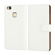 Leather Case Flip Cover for Huawei G9 Lite White