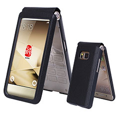 Leather Case Flip Cover for Samsung W(2016) Black