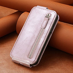 Leather Case Flip Cover Vertical A01D for Samsung Galaxy S21 5G Rose Gold
