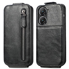 Leather Case Flip Cover Vertical for Asus Zenfone 9 Black