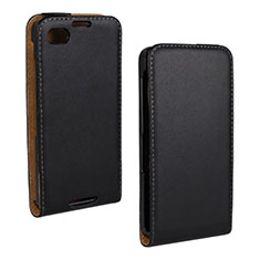 Leather Case Flip Cover Vertical for Blackberry A10 Black