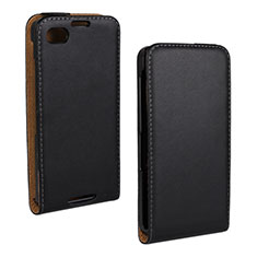 Leather Case Flip Cover Vertical for Blackberry Q10 Black