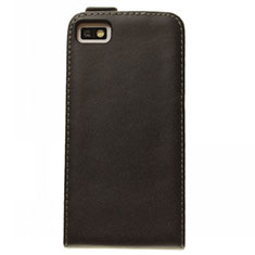 Leather Case Flip Cover Vertical for Blackberry Z10 Black