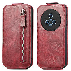 Leather Case Flip Cover Vertical for Huawei Honor Magic5 5G Red
