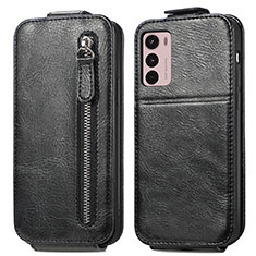 Leather Case Flip Cover Vertical for Motorola Moto G42 Black