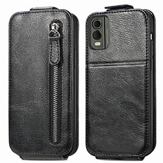 Leather Case Flip Cover Vertical for Nokia C32 Black