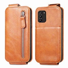 Leather Case Flip Cover Vertical for Nokia G100 Brown