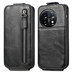 Leather Case Flip Cover Vertical for OnePlus 11 5G Black