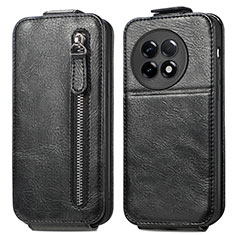 Leather Case Flip Cover Vertical for OnePlus Ace 2 Pro 5G Black