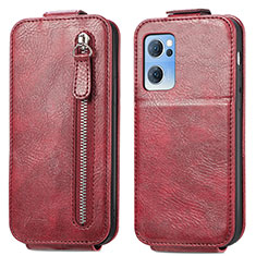 Leather Case Flip Cover Vertical for Oppo Find X5 Lite 5G Red