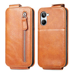 Leather Case Flip Cover Vertical for Realme 10 4G Brown
