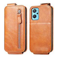 Leather Case Flip Cover Vertical for Realme 9i 4G Brown