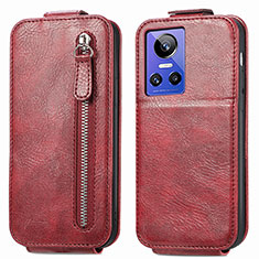 Leather Case Flip Cover Vertical for Realme GT Neo3 5G Red