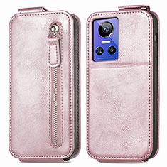 Leather Case Flip Cover Vertical for Realme GT Neo3 5G Rose Gold