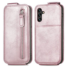 Leather Case Flip Cover Vertical for Samsung Galaxy A04s Rose Gold