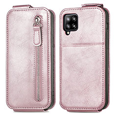 Leather Case Flip Cover Vertical for Samsung Galaxy A42 5G Rose Gold