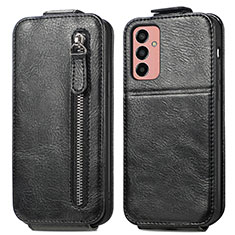 Leather Case Flip Cover Vertical for Samsung Galaxy F13 4G Black