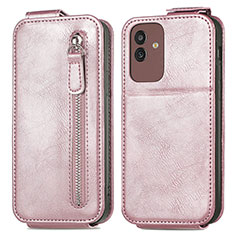 Leather Case Flip Cover Vertical for Samsung Galaxy M13 5G Rose Gold