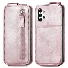 Leather Case Flip Cover Vertical for Samsung Galaxy M32 5G Rose Gold