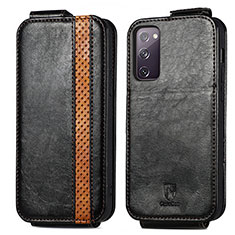 Leather Case Flip Cover Vertical for Samsung Galaxy S20 Lite 5G Black