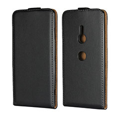 Leather Case Flip Cover Vertical for Sony Xperia XZ3 Black