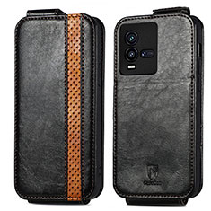 Leather Case Flip Cover Vertical for Vivo iQOO 10 5G Black