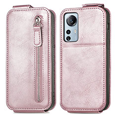 Leather Case Flip Cover Vertical for Xiaomi Mi 12S 5G Rose Gold