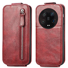 Leather Case Flip Cover Vertical for Xiaomi Mi 13 Ultra 5G Red