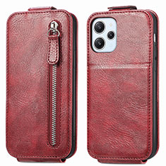 Leather Case Flip Cover Vertical for Xiaomi Redmi 12 4G Red