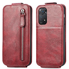 Leather Case Flip Cover Vertical for Xiaomi Redmi Note 11 Pro 4G Red