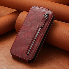 Leather Case Flip Cover Vertical S01D for Huawei Honor X7b Red