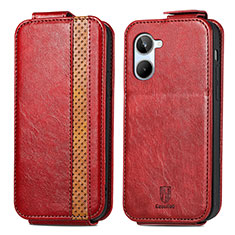 Leather Case Flip Cover Vertical S01D for Realme 10 4G Red