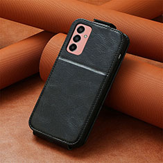 Leather Case Flip Cover Vertical S01D for Samsung Galaxy M13 4G Black