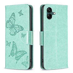 Leather Case Stands Butterfly Flip Cover Holder B01F for Samsung Galaxy A04 4G Green