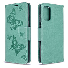 Leather Case Stands Butterfly Flip Cover Holder B01F for Samsung Galaxy S20 5G Green