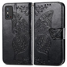 Leather Case Stands Butterfly Flip Cover Holder for Huawei Honor X10 Max 5G Black