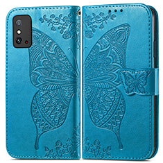 Leather Case Stands Butterfly Flip Cover Holder for Huawei Honor X10 Max 5G Blue