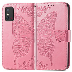 Leather Case Stands Butterfly Flip Cover Holder for Huawei Honor X10 Max 5G Hot Pink