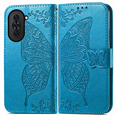 Leather Case Stands Butterfly Flip Cover Holder for Huawei Nova 10 Pro Blue