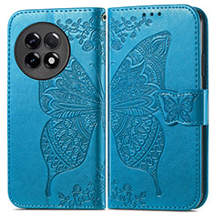 Leather Case Stands Butterfly Flip Cover Holder for OnePlus Ace 2 Pro 5G Blue