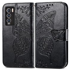Leather Case Stands Butterfly Flip Cover Holder for Realme GT Master Explorer 5G Black