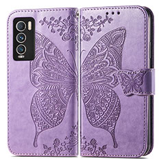 Leather Case Stands Butterfly Flip Cover Holder for Realme GT Master Explorer 5G Clove Purple
