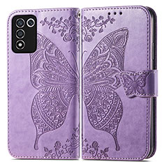 Leather Case Stands Butterfly Flip Cover Holder for Realme Q3s 5G Clove Purple