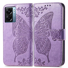 Leather Case Stands Butterfly Flip Cover Holder for Realme V23 5G Clove Purple