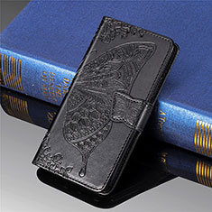 Leather Case Stands Butterfly Flip Cover Holder for Xiaomi Redmi 9 Black