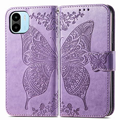 Leather Case Stands Butterfly Flip Cover Holder for Xiaomi Redmi A1 Clove Purple