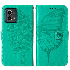 Leather Case Stands Butterfly Flip Cover Holder Y01B for Motorola Moto G Stylus (2023) 4G Green